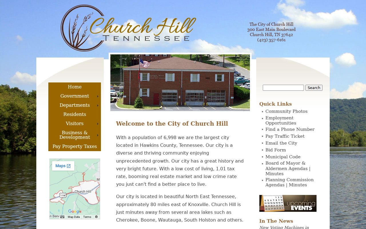 Official Church Hill city government website