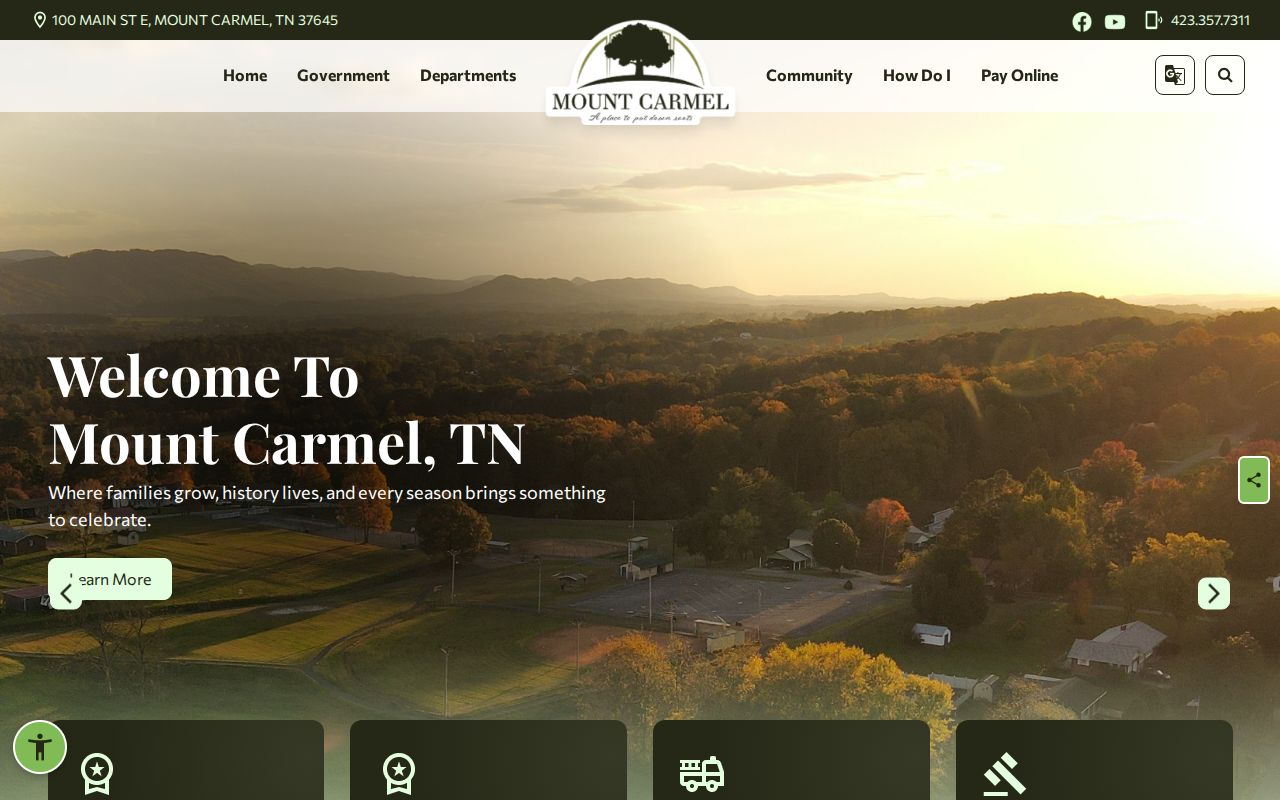 Official Mount Carmel town government website